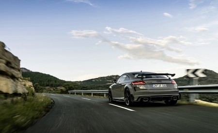 2023 Audi TT RS Coupé Iconic Edition (Color: Nardo Grey) Rear Three-Quarter Wallpapers 450x275 (21)