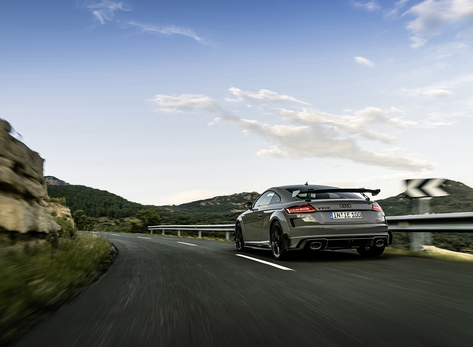 2023 Audi TT RS Coupé Iconic Edition (Color: Nardo Grey) Rear Three-Quarter Wallpapers #21 of 105