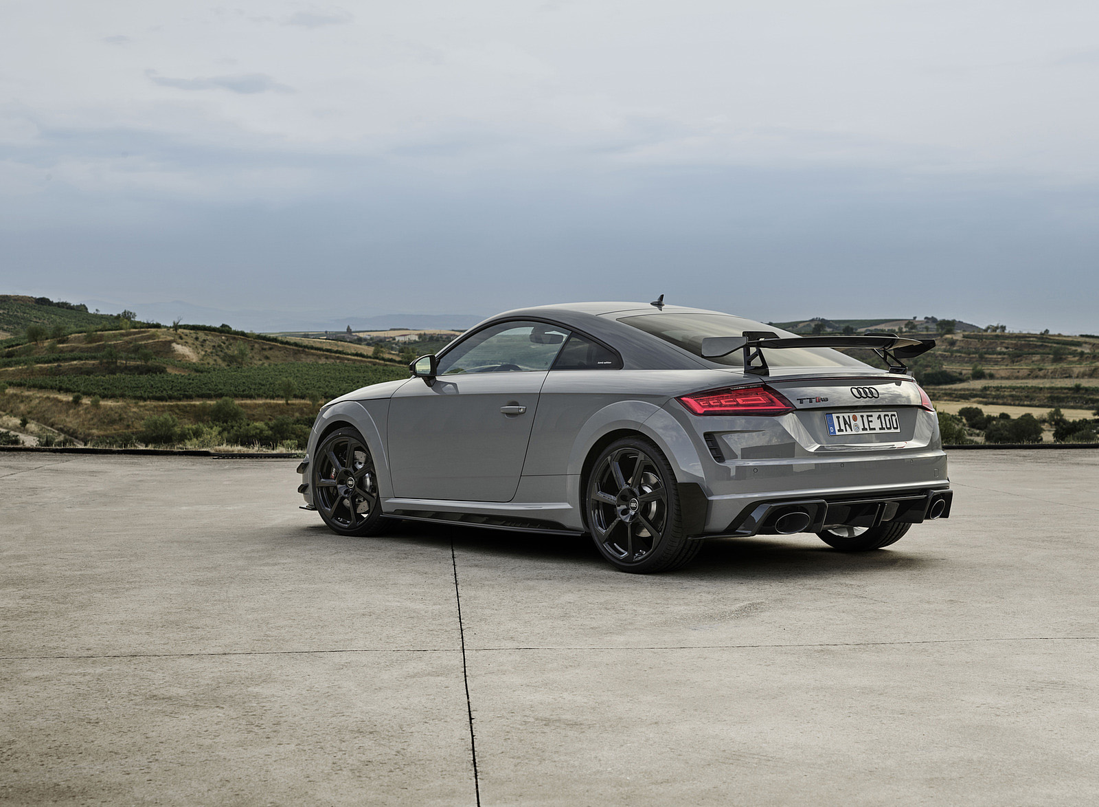 2023 Audi TT RS Coupé Iconic Edition (Color: Nardo Grey) Rear Three-Quarter Wallpapers #73 of 105