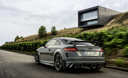 2023 Audi TT RS Coupé Iconic Edition (Color: Nardo Grey) Rear Three-Quarter Wallpapers 450x275 (26)