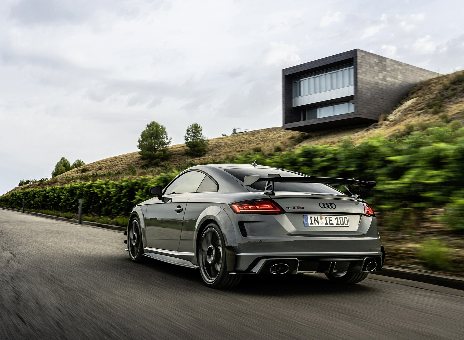 2023 Audi TT RS Coupé Iconic Edition (Color: Nardo Grey) Rear Three-Quarter Wallpapers #26 of 105