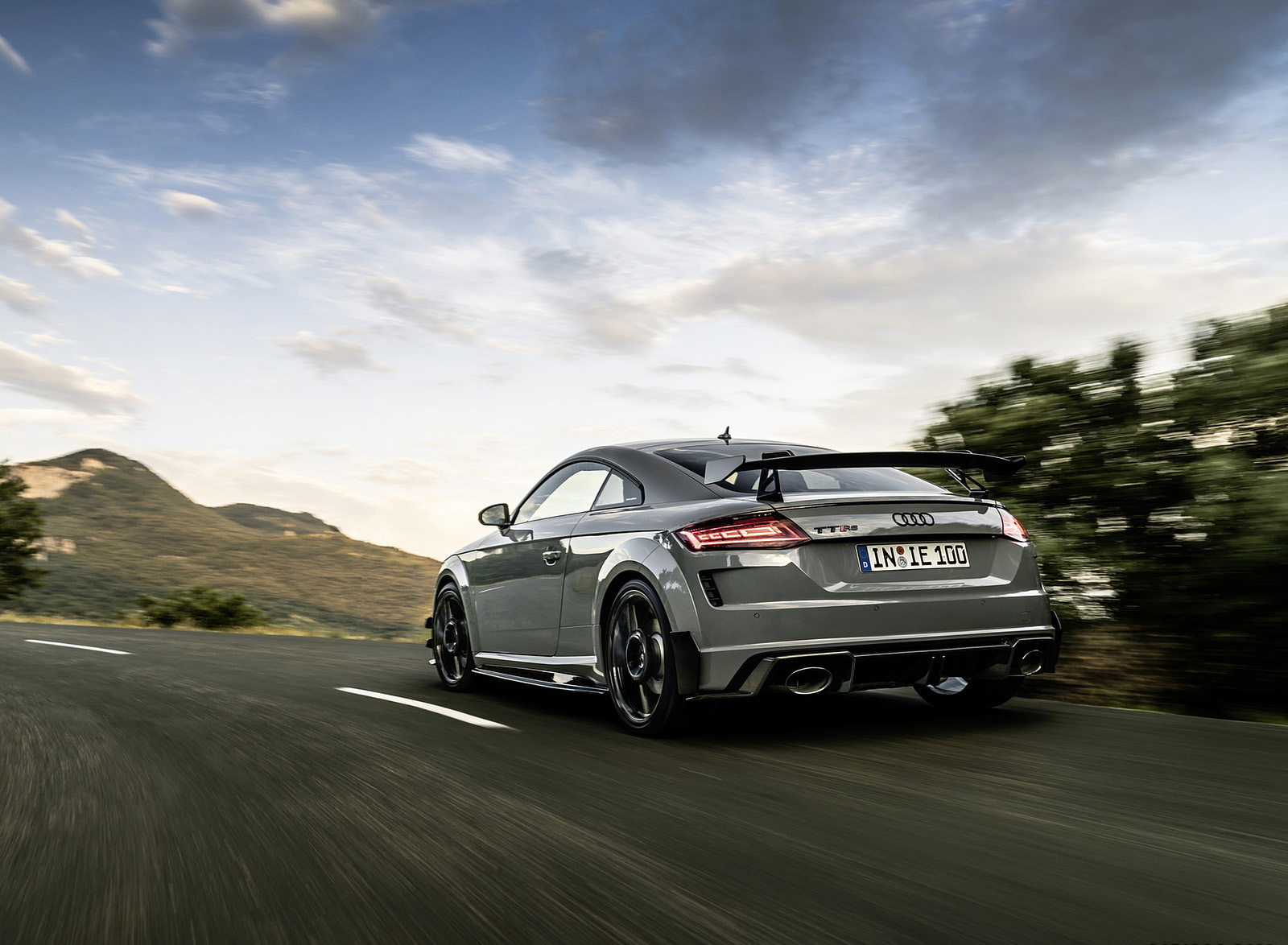 2023 Audi TT RS Coupé Iconic Edition (Color: Nardo Grey) Rear Three-Quarter Wallpapers #22 of 105