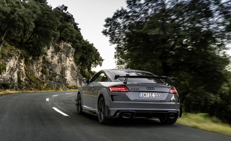 2023 Audi TT RS Coupé Iconic Edition (Color: Nardo Grey) Rear Three-Quarter Wallpapers 450x275 (14)