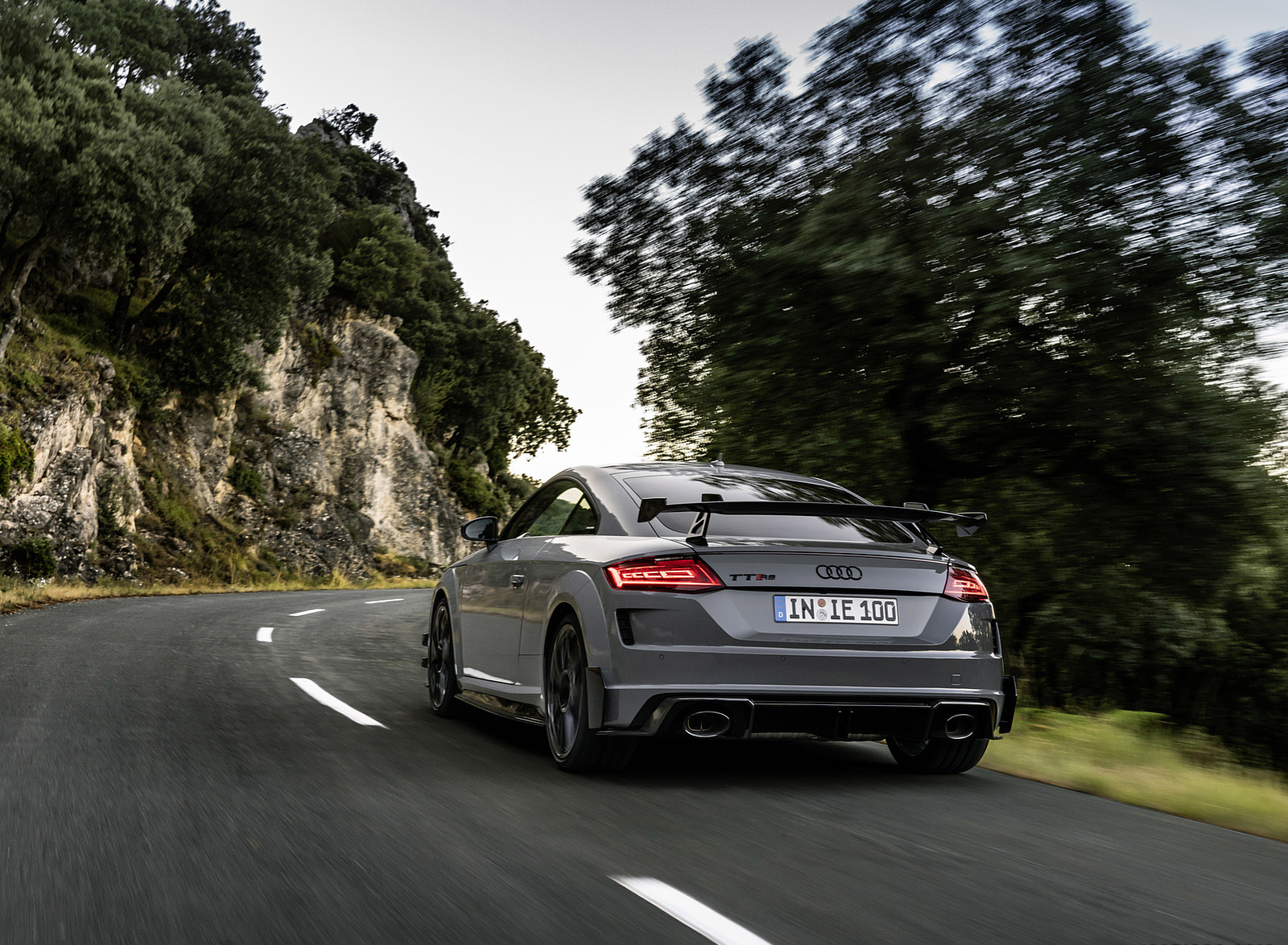 2023 Audi TT RS Coupé Iconic Edition (Color: Nardo Grey) Rear Three-Quarter Wallpapers #14 of 105