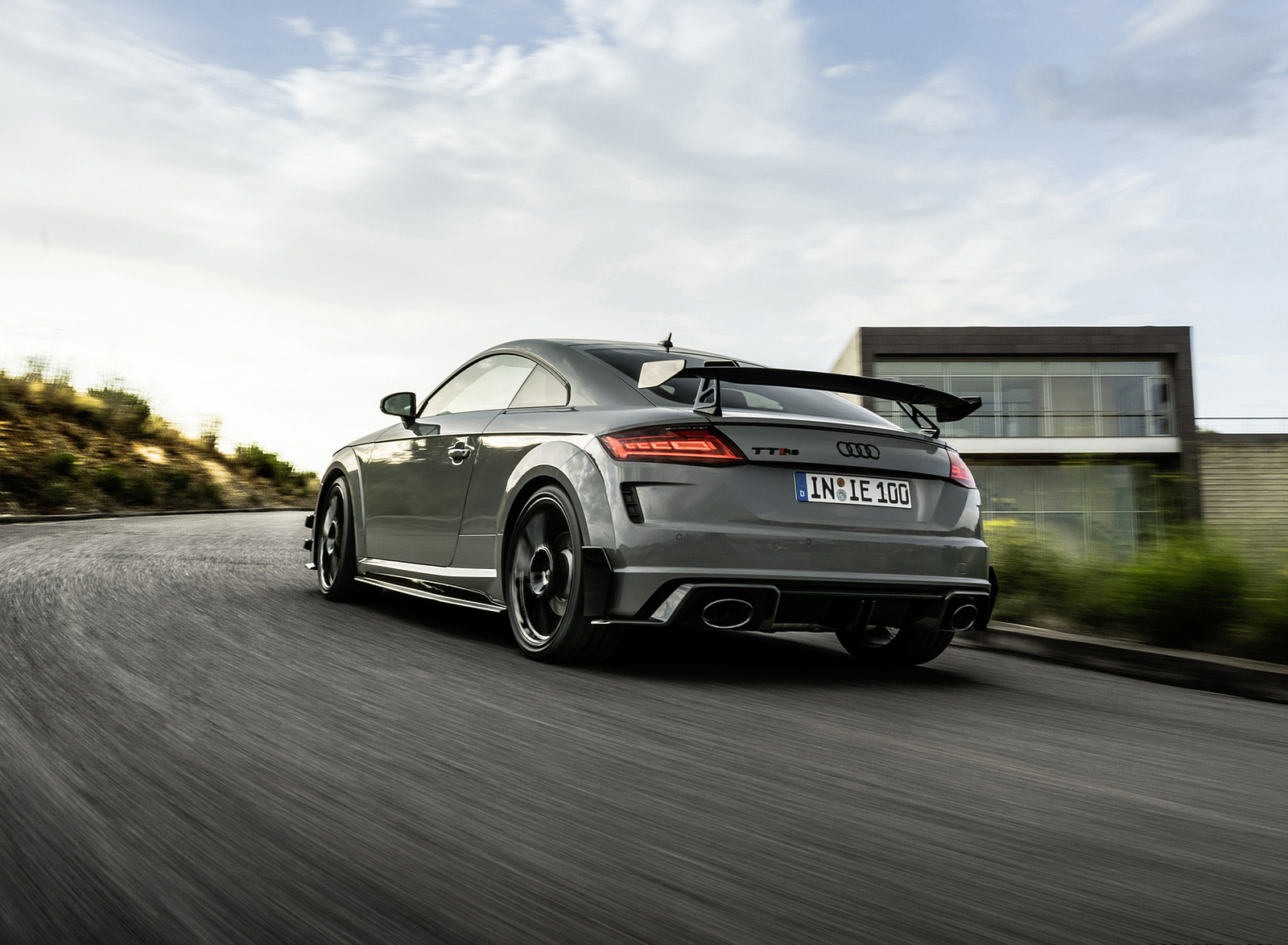 2023 Audi TT RS Coupé Iconic Edition (Color: Nardo Grey) Rear Three-Quarter Wallpapers #27 of 105