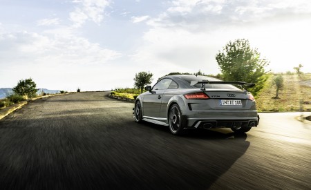 2023 Audi TT RS Coupé Iconic Edition (Color: Nardo Grey) Rear Three-Quarter Wallpapers 450x275 (23)