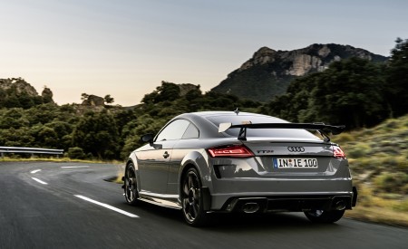 2023 Audi TT RS Coupé Iconic Edition (Color: Nardo Grey) Rear Three-Quarter Wallpapers 450x275 (15)