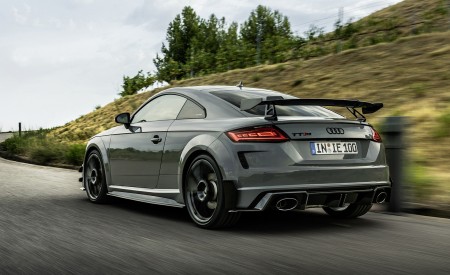 2023 Audi TT RS Coupé Iconic Edition (Color: Nardo Grey) Rear Three-Quarter Wallpapers 450x275 (17)