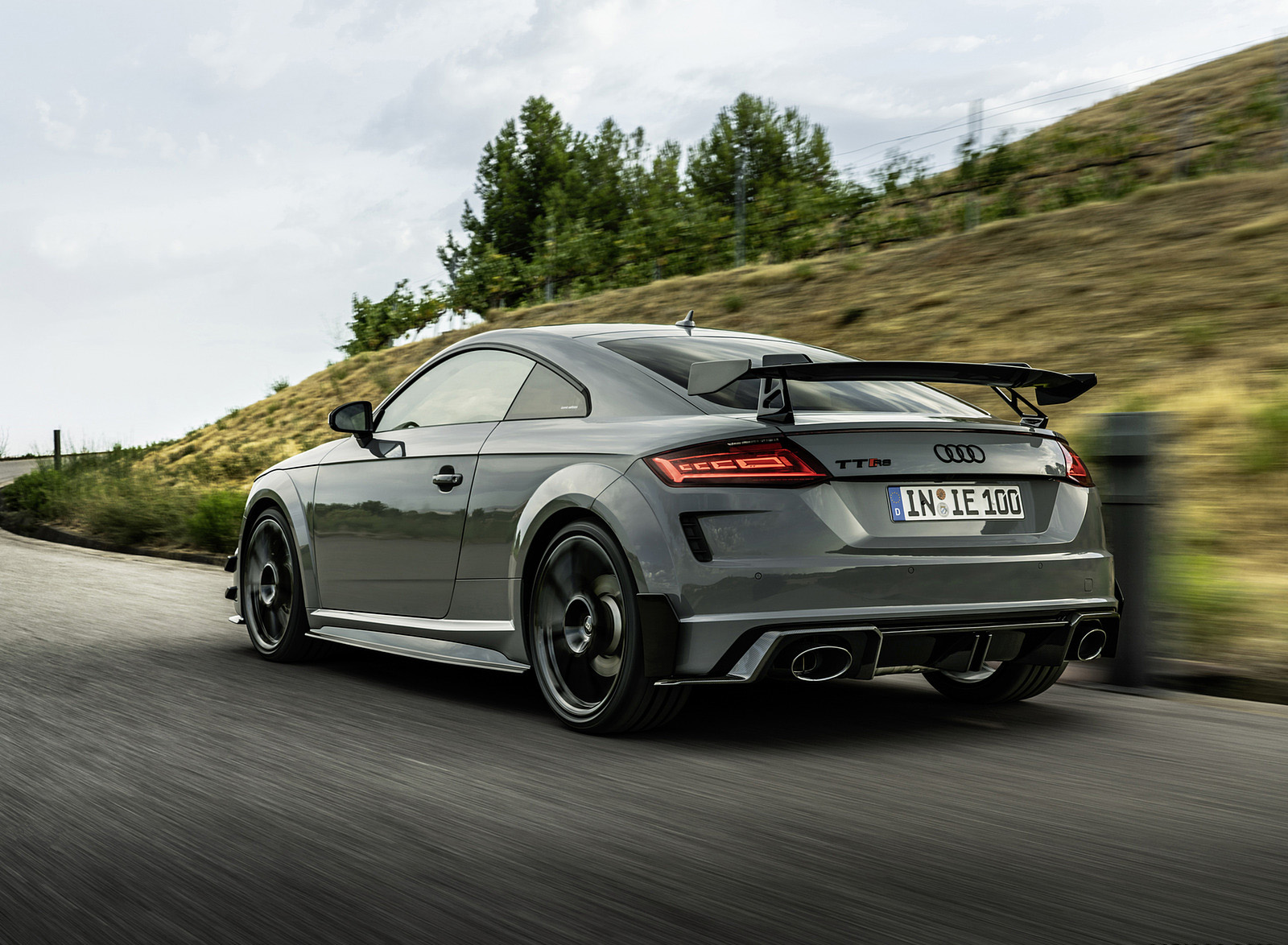 2023 Audi TT RS Coupé Iconic Edition (Color: Nardo Grey) Rear Three-Quarter Wallpapers #17 of 105