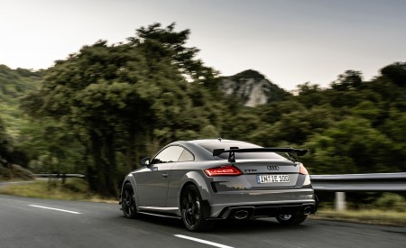 2023 Audi TT RS Coupé Iconic Edition (Color: Nardo Grey) Rear Three-Quarter Wallpapers 450x275 (8)