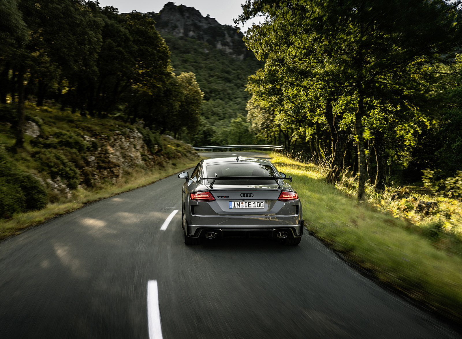 2023 Audi TT RS Coupé Iconic Edition (Color: Nardo Grey) Rear Wallpapers #19 of 105