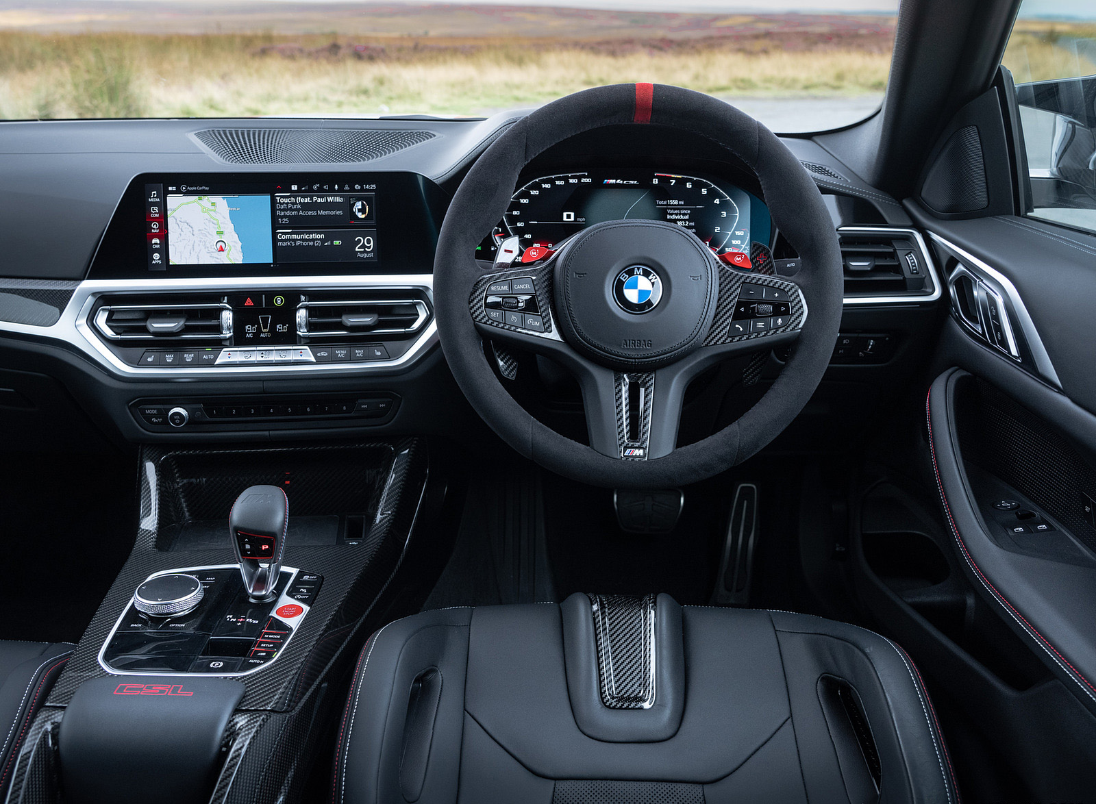 2023 BMW M4 CSL (UK-Spec) Interior Cockpit Wallpapers #34 of 46