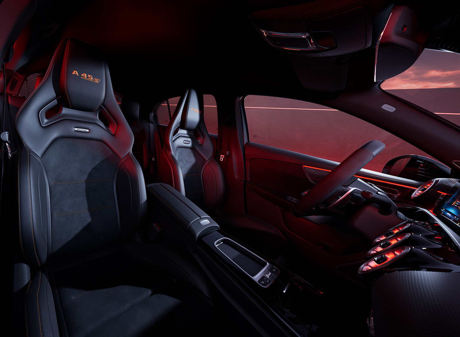 2023 Mercedes-AMG A 45 S 4MATIC+ Interior Seats Wallpapers (9)