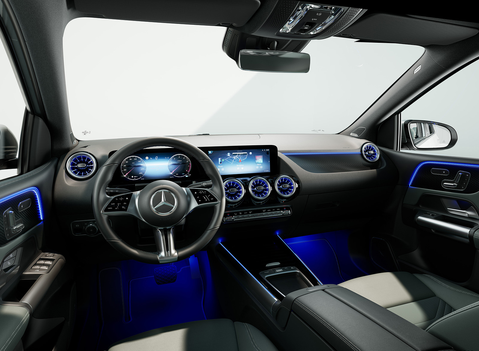 2023 Mercedes-Benz B-Class (Color: Digital White) Interior Wallpapers (8)