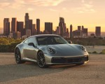 2023 Porsche 911 Carrera T (Color: GT Silver Metallic) Front Three-Quarter Wallpapers 150x120