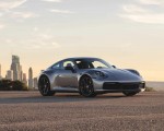 2023 Porsche 911 Carrera T (Color: GT Silver Metallic) Front Three-Quarter Wallpapers 150x120