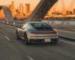 2023 Porsche 911 Carrera T (Color: GT Silver Metallic) Rear Wallpapers 150x120