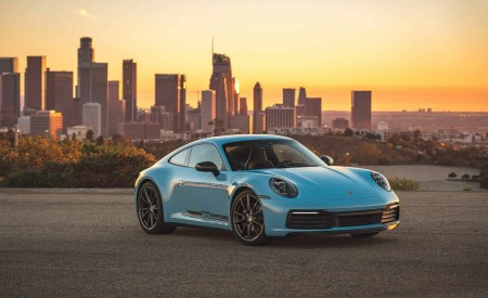 2023 Porsche 911 Carrera T (Color: Gulf Blue) Front Three-Quarter Wallpapers 450x275 (118)
