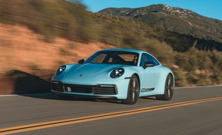 2023 Porsche 911 Carrera T (Color: Gulf Blue) Front Three-Quarter Wallpapers 450x275 (98)