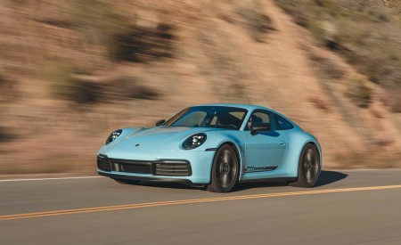 2023 Porsche 911 Carrera T (Color: Gulf Blue) Front Three-Quarter Wallpapers 450x275 (90)