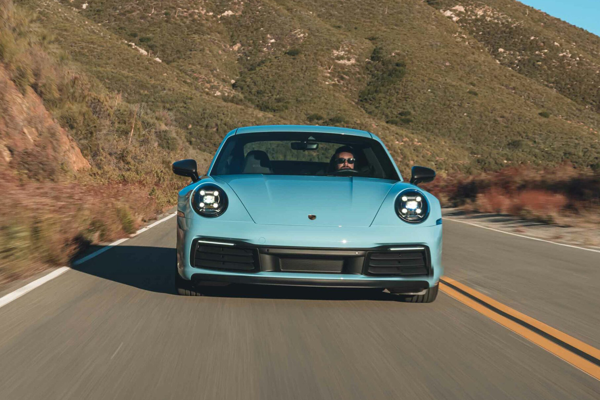 2023 Porsche 911 Carrera T (Color: Gulf Blue) Front Wallpapers #91 of 192
