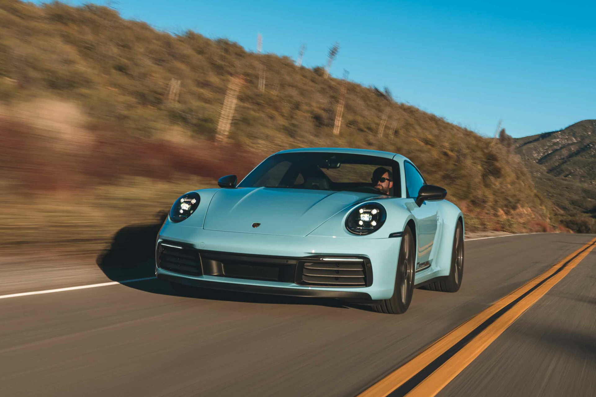 2023 Porsche 911 Carrera T (Color: Gulf Blue) Front Wallpapers #92 of 192