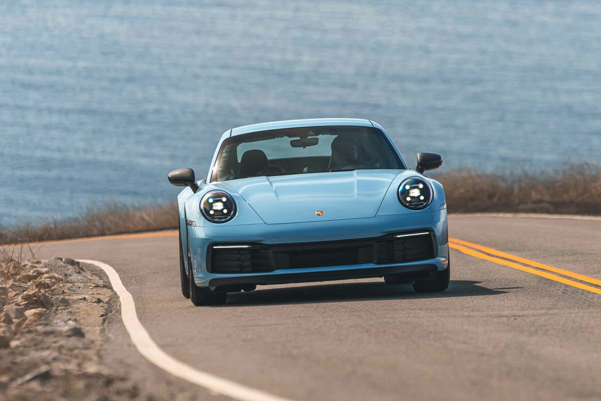 2023 Porsche 911 Carrera T (Color: Gulf Blue) Front Wallpapers #93 of 192