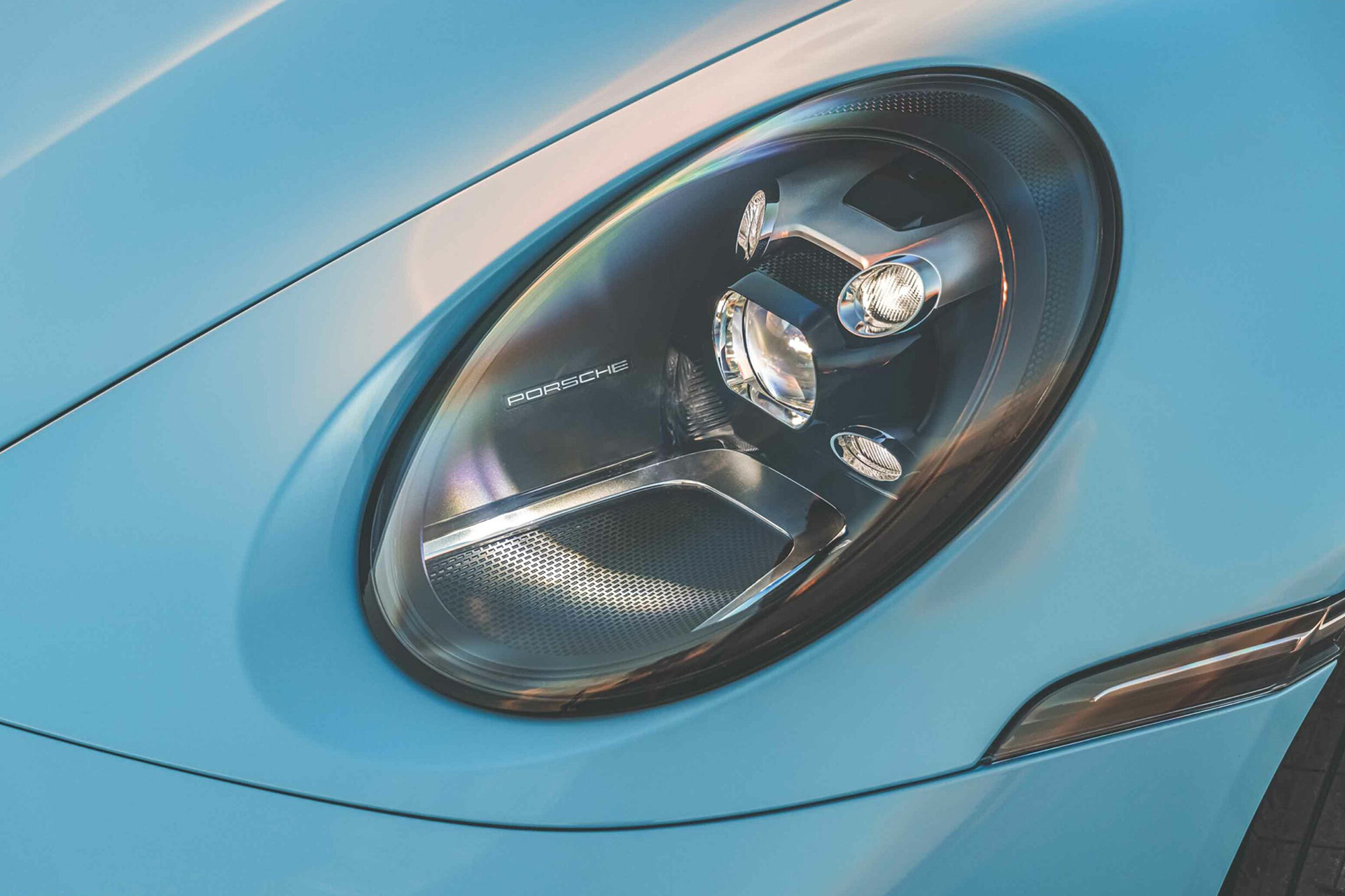 2023 Porsche 911 Carrera T (Color: Gulf Blue) Headlight Wallpapers #130 of 192