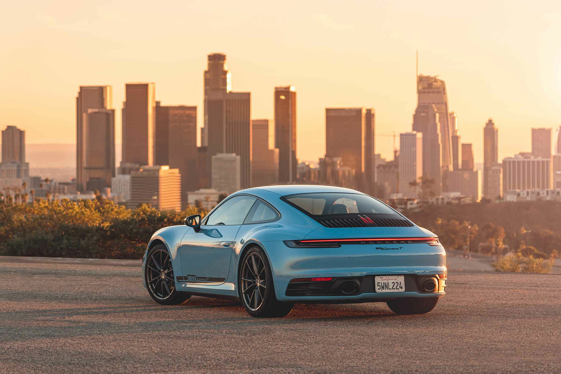 2023 Porsche 911 Carrera T (Color: Gulf Blue) Rear Three-Quarter Wallpapers #120 of 192