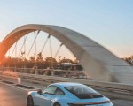 2023 Porsche 911 Carrera T (Color: Gulf Blue) Rear Three-Quarter Wallpapers 150x120