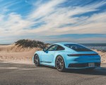 2023 Porsche 911 Carrera T (Color: Gulf Blue) Rear Three-Quarter Wallpapers 150x120