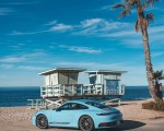 2023 Porsche 911 Carrera T (Color: Gulf Blue) Rear Three-Quarter Wallpapers 150x120