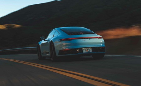 2023 Porsche 911 Carrera T (Color: Gulf Blue) Rear Wallpapers 450x275 (104)