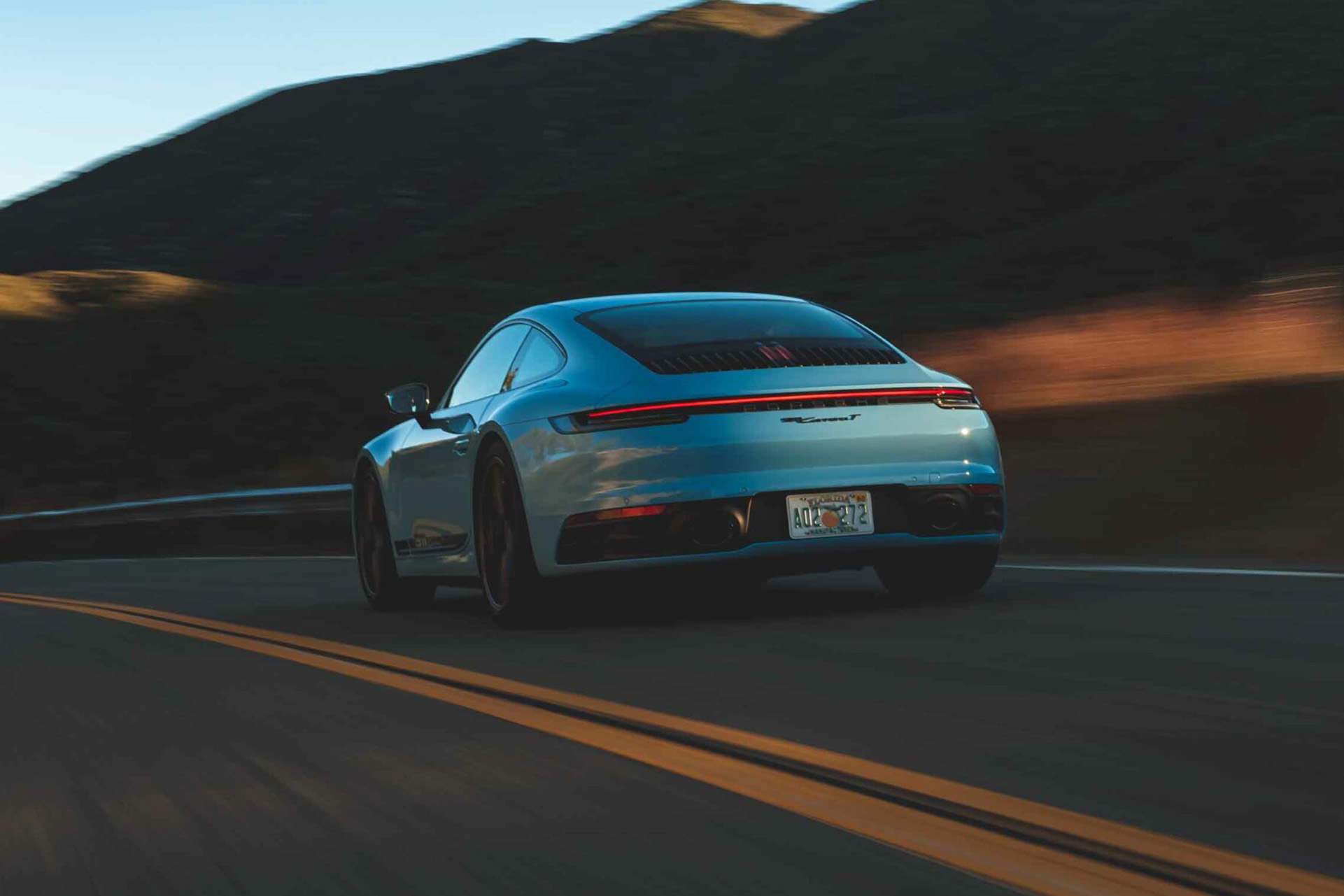 2023 Porsche 911 Carrera T (Color: Gulf Blue) Rear Wallpapers #104 of 192