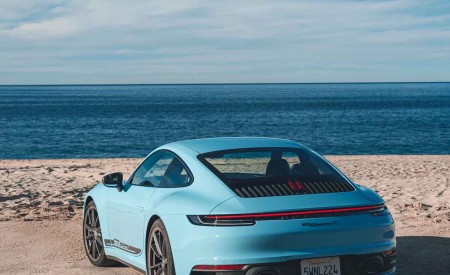 2023 Porsche 911 Carrera T (Color: Gulf Blue) Rear Wallpapers 450x275 (123)