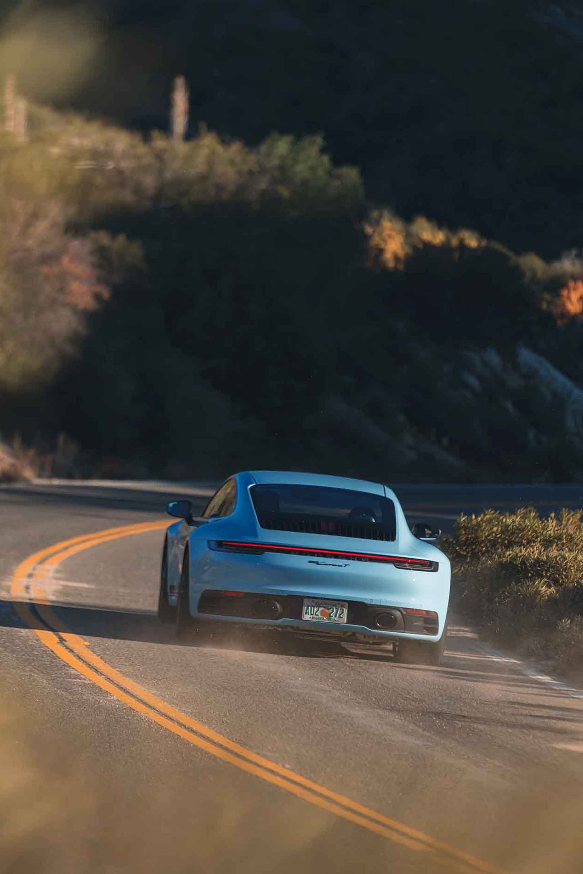 2023 Porsche 911 Carrera T (Color: Gulf Blue) Rear Wallpapers #95 of 192