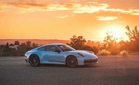 2023 Porsche 911 Carrera T (Color: Gulf Blue) Side Wallpapers 450x275 (127)