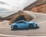 2023 Porsche 911 Carrera T (Color: Gulf Blue) Side Wallpapers 150x120