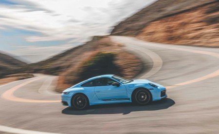 2023 Porsche 911 Carrera T (Color: Gulf Blue) Side Wallpapers 450x275 (96)