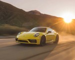 2023 Porsche 911 Carrera T (Color: Racing Yellow) Front Three-Quarter Wallpapers 150x120