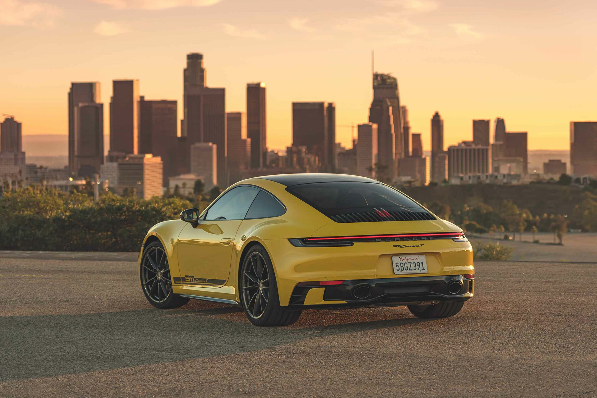 2023 Porsche 911 Carrera T (Color: Racing Yellow) Rear Three-Quarter Wallpapers #58 of 192