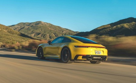 2023 Porsche 911 Carrera T (Color: Racing Yellow) Rear Three-Quarter Wallpapers 450x275 (41)