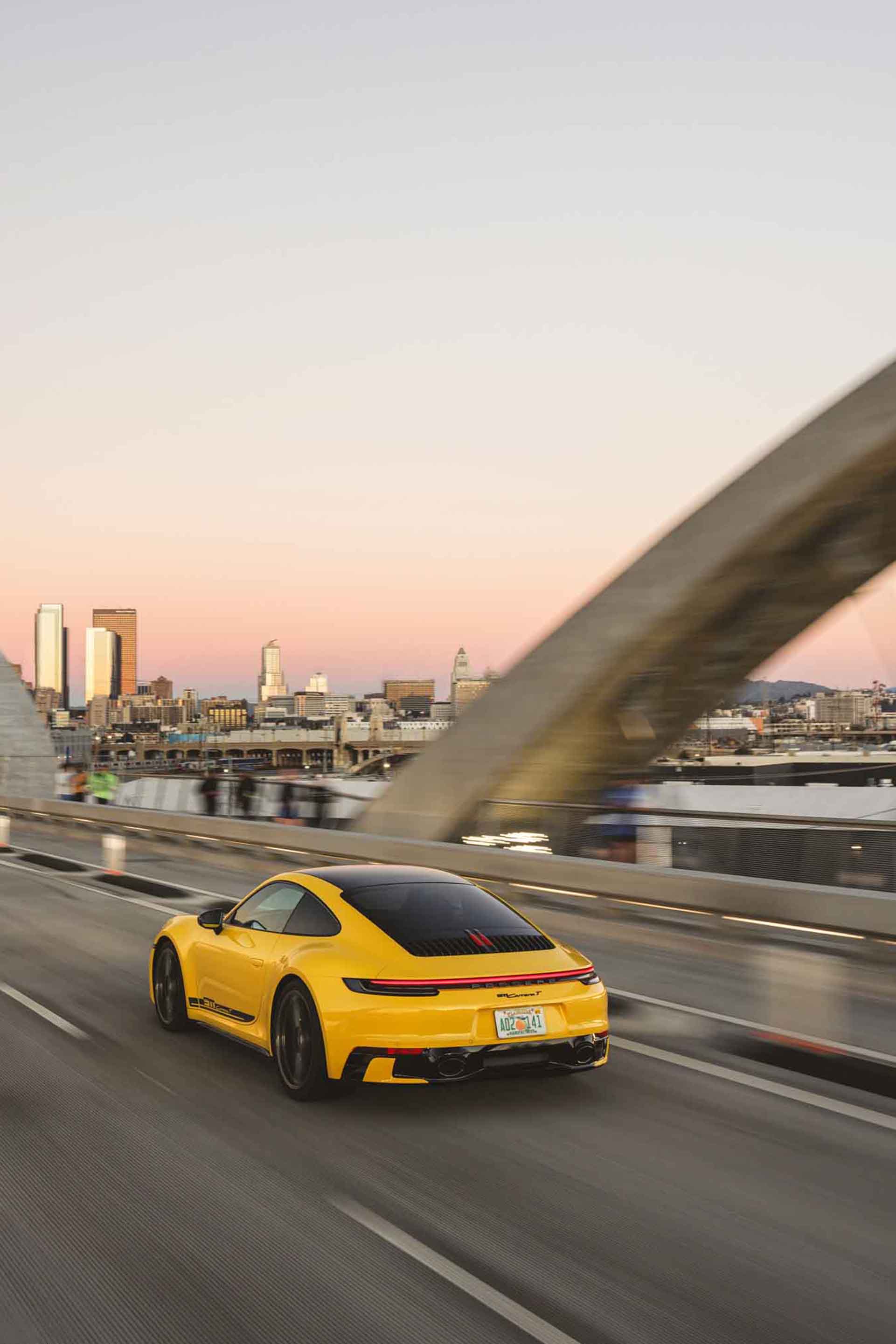 2023 Porsche 911 Carrera T (Color: Racing Yellow) Rear Three-Quarter Wallpapers #34 of 192