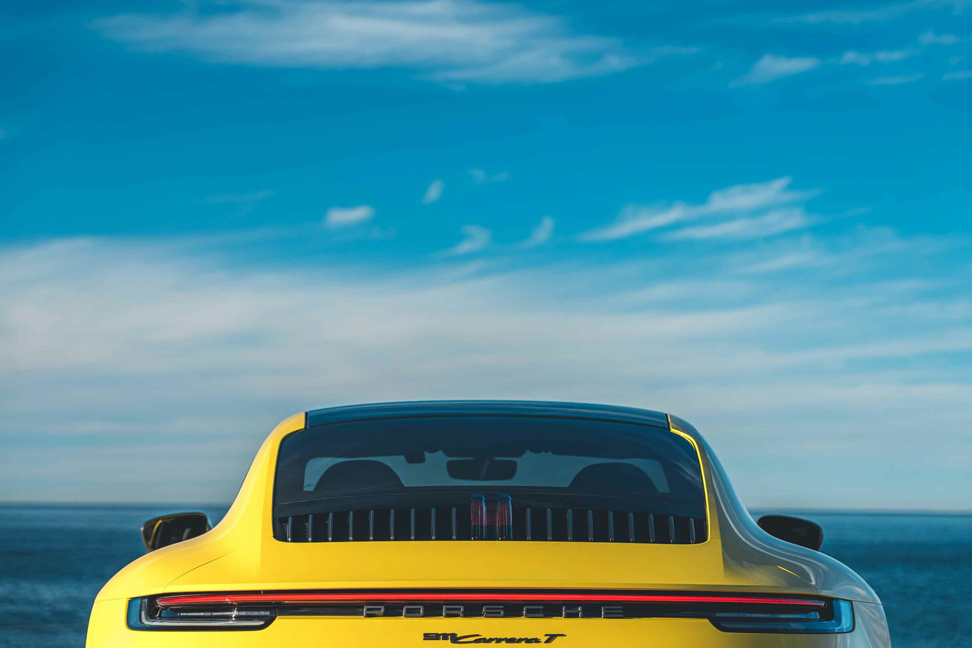 2023 Porsche 911 Carrera T (Color: Racing Yellow) Rear Wallpapers #75 of 192