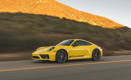 2023 Porsche 911 Carrera T (Color: Racing Yellow) Side Wallpapers 450x275 (45)