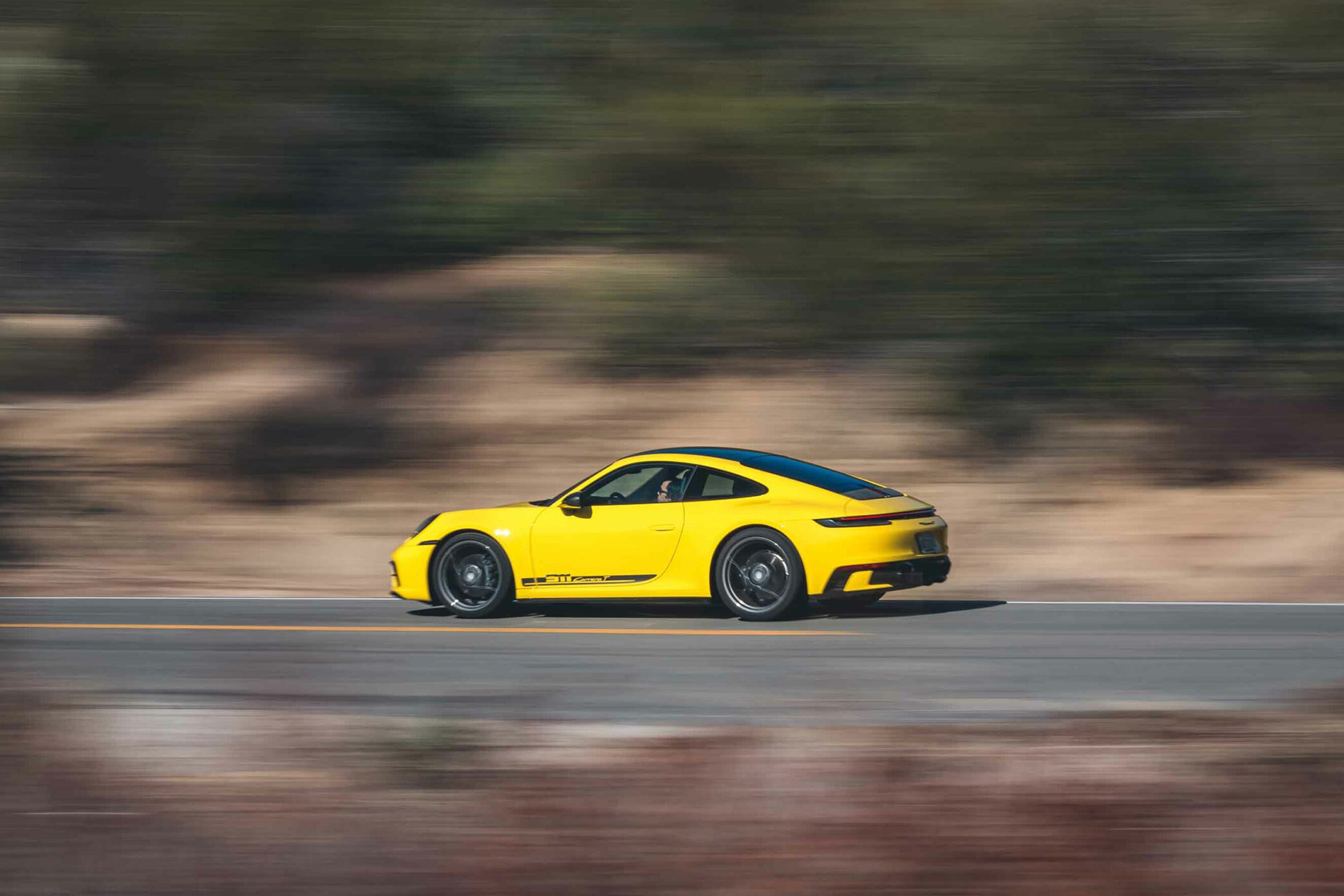 2023 Porsche 911 Carrera T (Color: Racing Yellow) Side Wallpapers #47 of 192