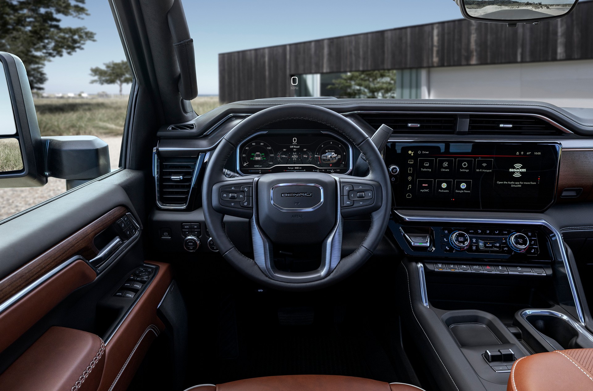 2024 GMC Sierra 2500HD Denali Ultimate Interior Cockpit Wallpapers #12 of 17