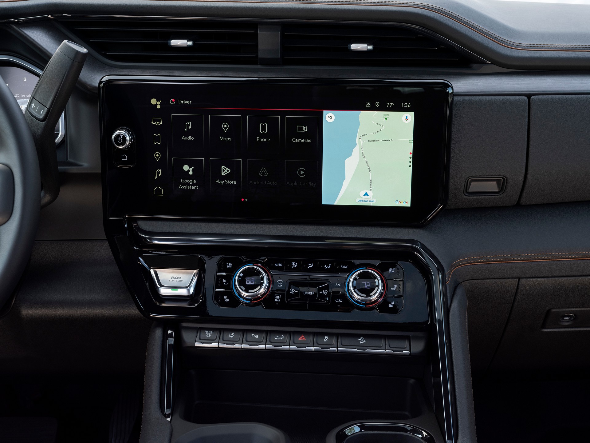 2024 GMC Sierra 3500HD Denali Central Console Wallpapers (9)