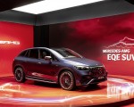 2024 Mercedes-AMG EQE 53 4MATIC+ SUV (Color: Sodalite Blue) Front Three-Quarter Wallpapers 150x120