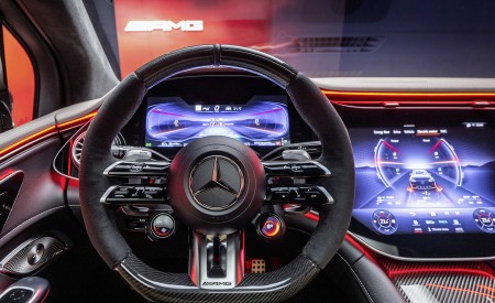 2024 Mercedes-AMG EQE 53 4MATIC+ SUV (Color: Sodalite Blue) Interior Steering Wheel Wallpapers 450x275 (48)